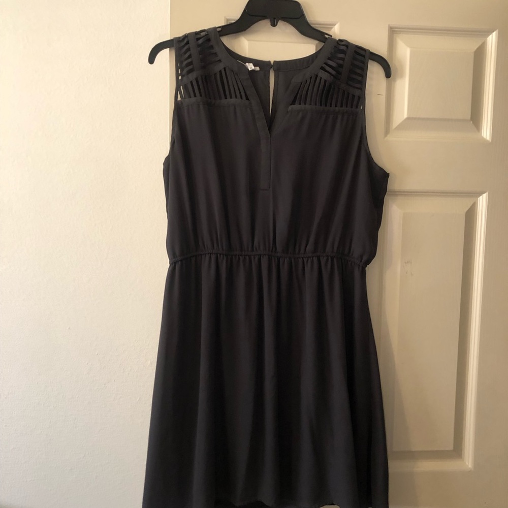 Maurice’s Sleeveless Black Cutout Yoke Dress